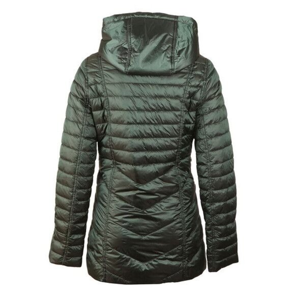 Barbour Linton Quilt Jacket Down Alternative US 4 UK 8 Emerald - Picture 2 of 8